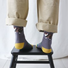 画像4: 松尾ミユキ Back Cat socks Mugi MM043 (4)