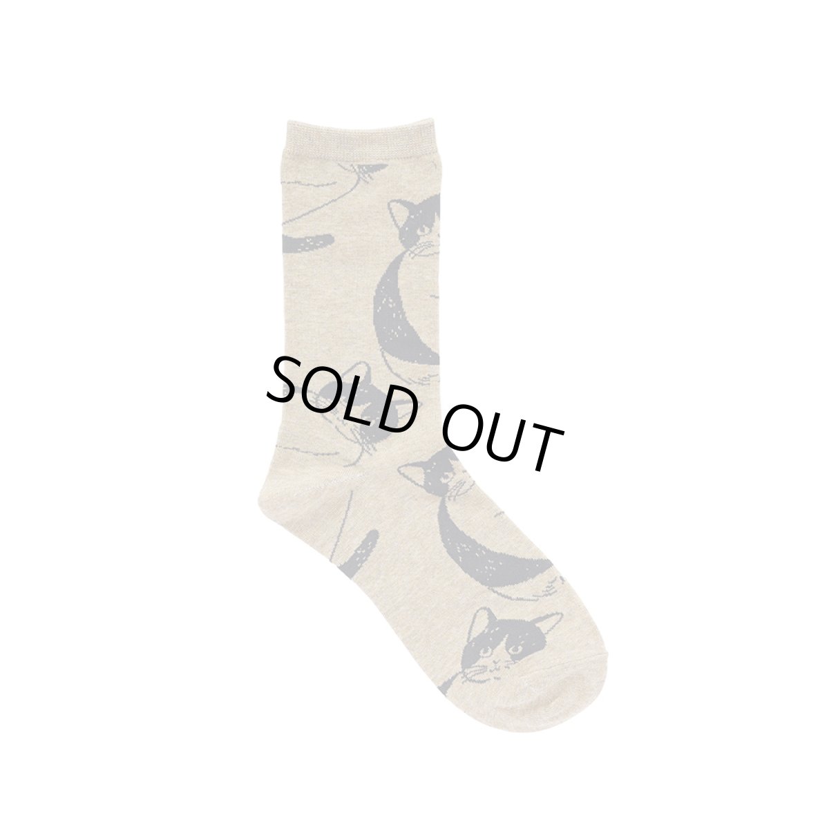 画像2: 松尾ミユキ Cat socks Pepper MM053 (2)