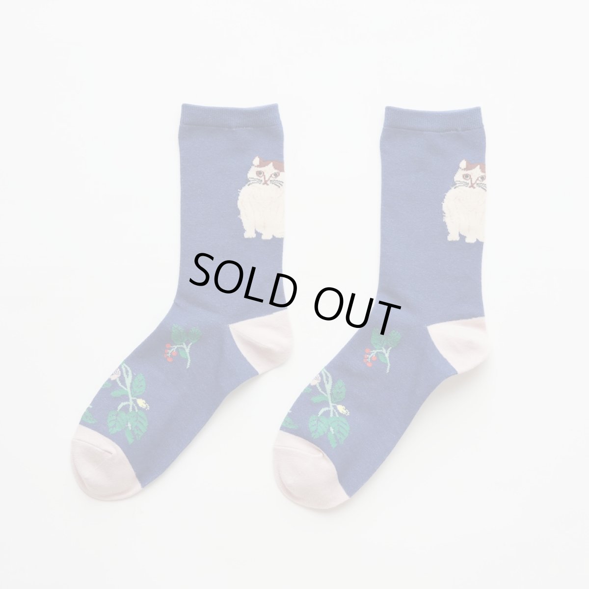 画像2: 松尾ミユキ Back Cat socks Momo MM041 (2)