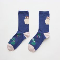 画像2: 松尾ミユキ Back Cat socks Momo MM041 (2)