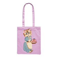 画像1: Nathalie Lete Fluffy Rectangle tote bag Blue eye NL043 (1)