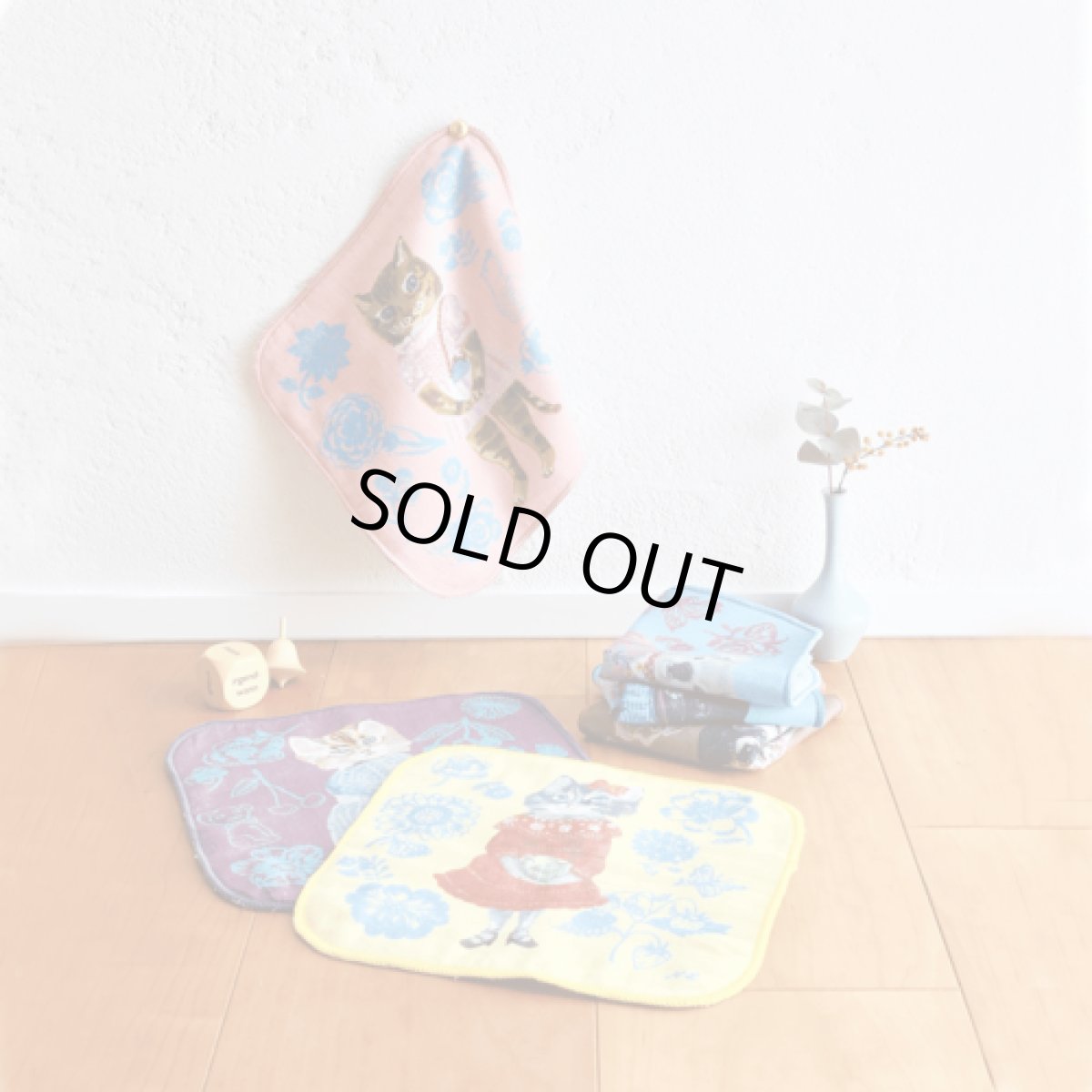 画像2: Nathalie Lete ガーゼハンドタオル Blue eye NL873 (2)