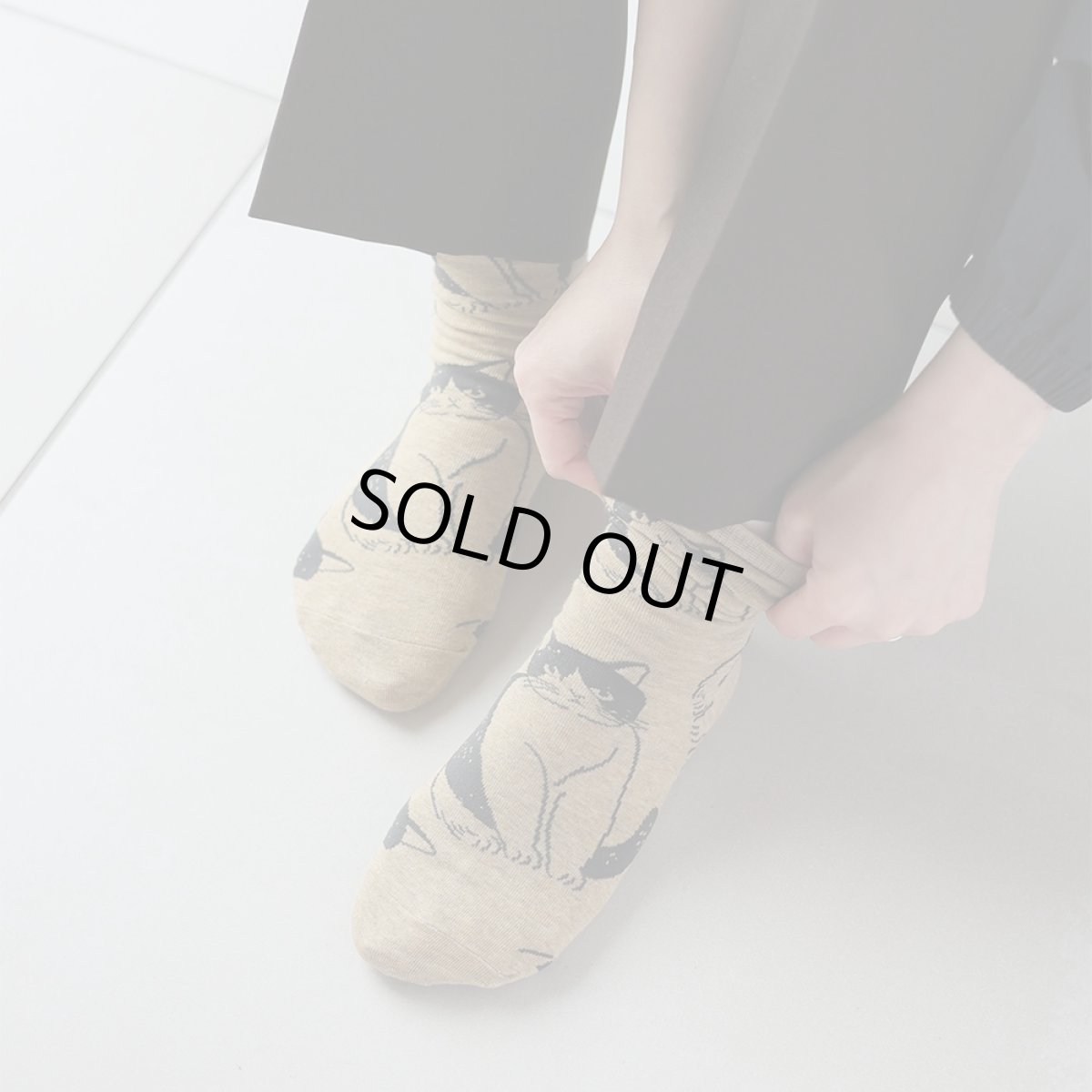 画像3: 松尾ミユキ Cat socks Pepper MM053 (3)