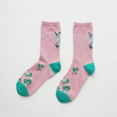 画像2: 松尾ミユキ Back Cat socks Leo MM042 (2)