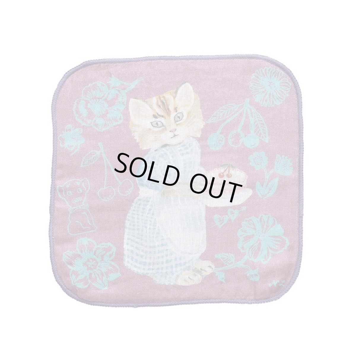 画像1: Nathalie Lete ガーゼハンドタオル Blue eye NL873 (1)