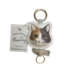 画像2: 【フラワーリング】CAT CHARITY/ダイカットチャーム付きカラビナ (2)