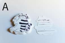 画像2: 【倉敷意匠】トラネコボンボン 猫ちゃん切り抜きカード (2)