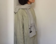 画像5: 【倉敷意匠】トラネコボンボン 畑仕事の手ぬぐい 柿渋 (5)