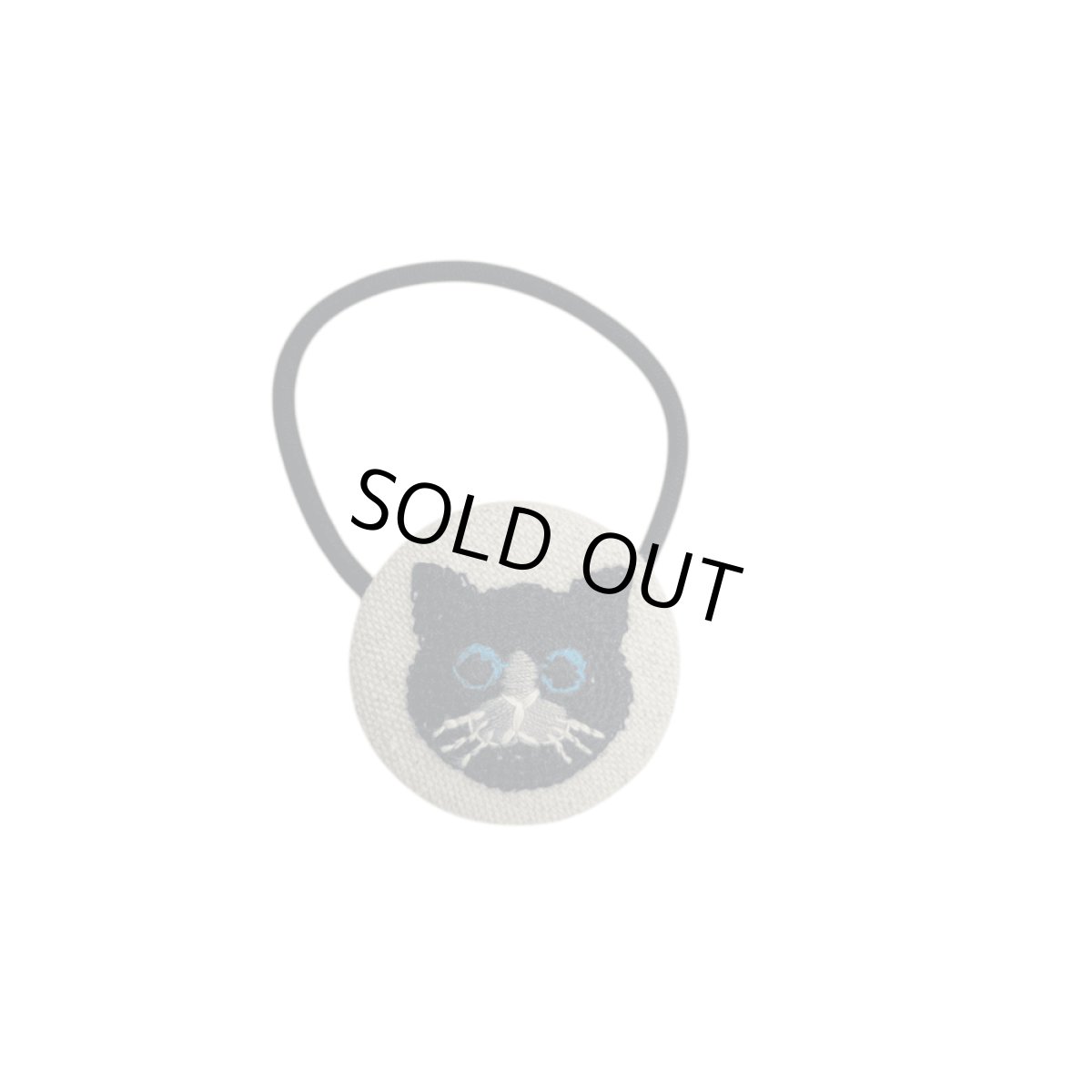 画像4: 【ハンドメイド】ネコヘアゴム 7-447 (4)