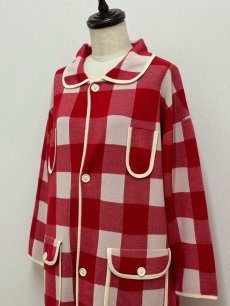画像9: 【11月上旬〜11月中旬】ギンガムたっぷりコート（M）5125010 (9)