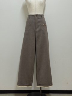 古布藍染 ピエロもんぺ 雪ん子ポケット フリーサイズ 042【初荷】古布 木綿 藍染 刺子 もんぺ かるさん 6点 野良着