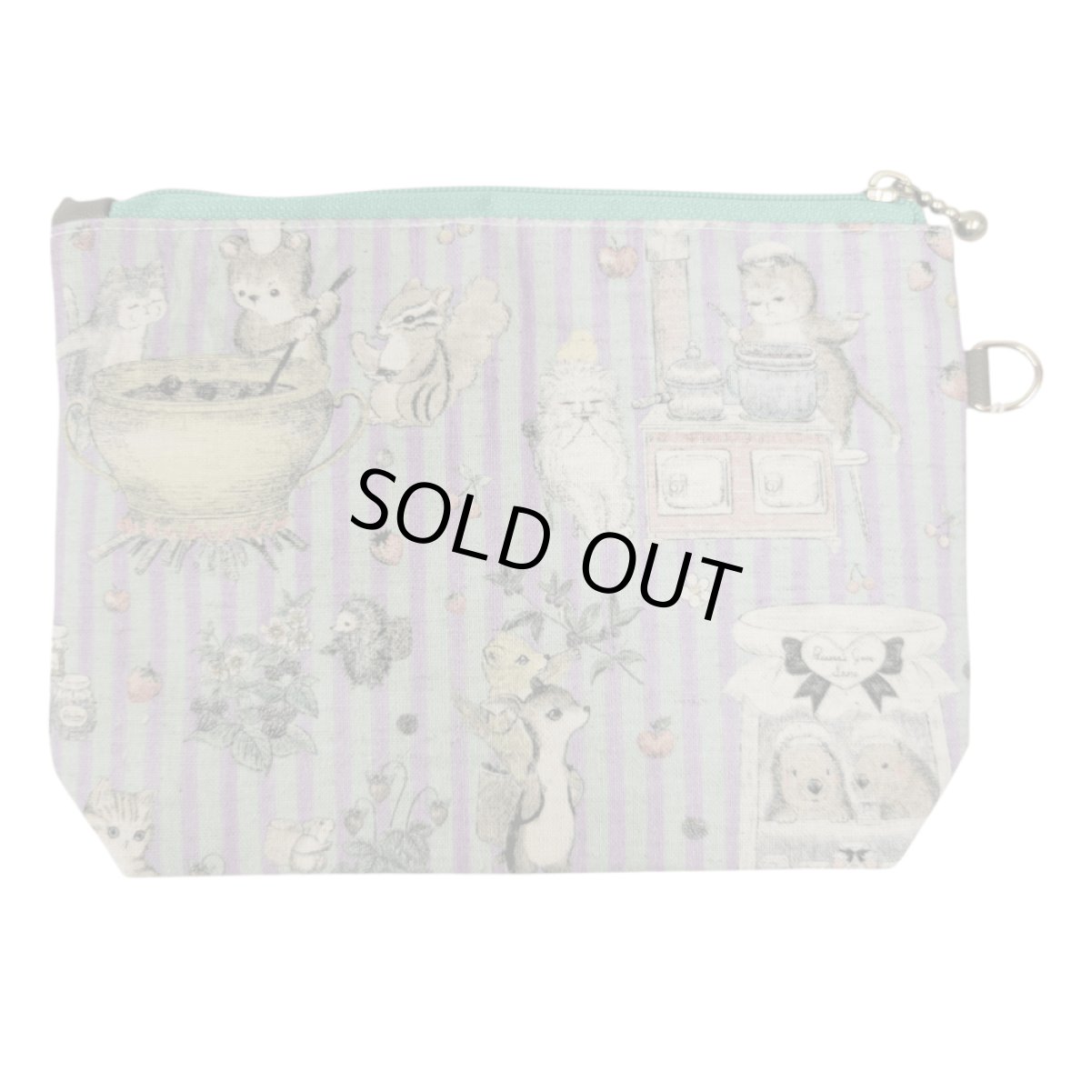 画像2: 【ハンドメイド】yukiemonファスナーポーチ　Y-15 (2)