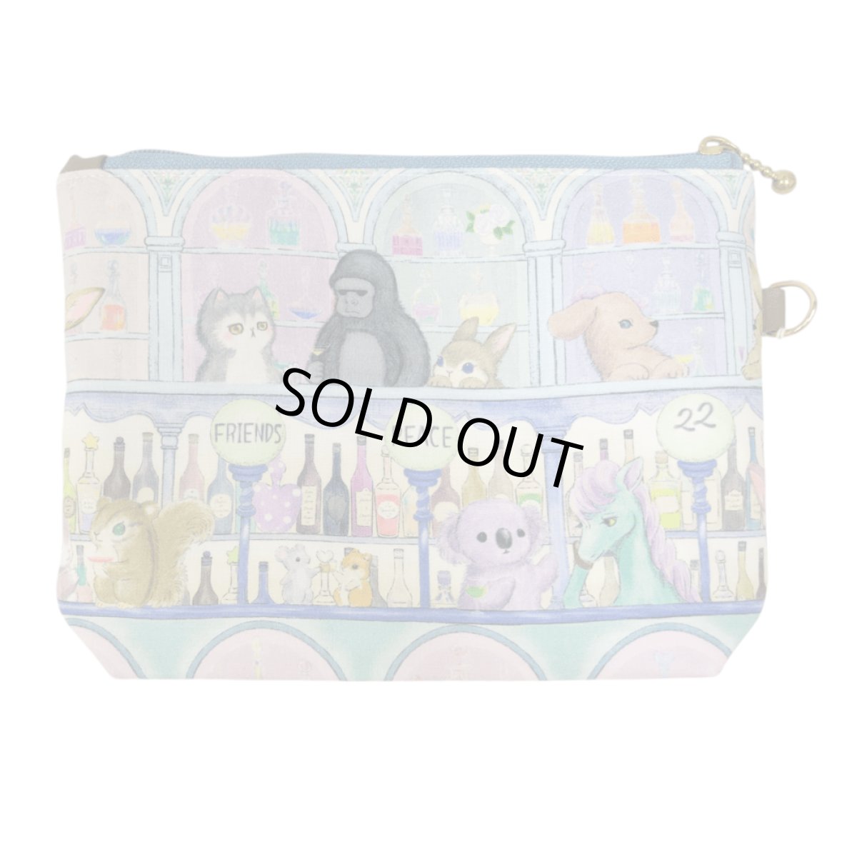 画像2: 【ハンドメイド】yukiemonファスナーポーチ　Y-11 (2)