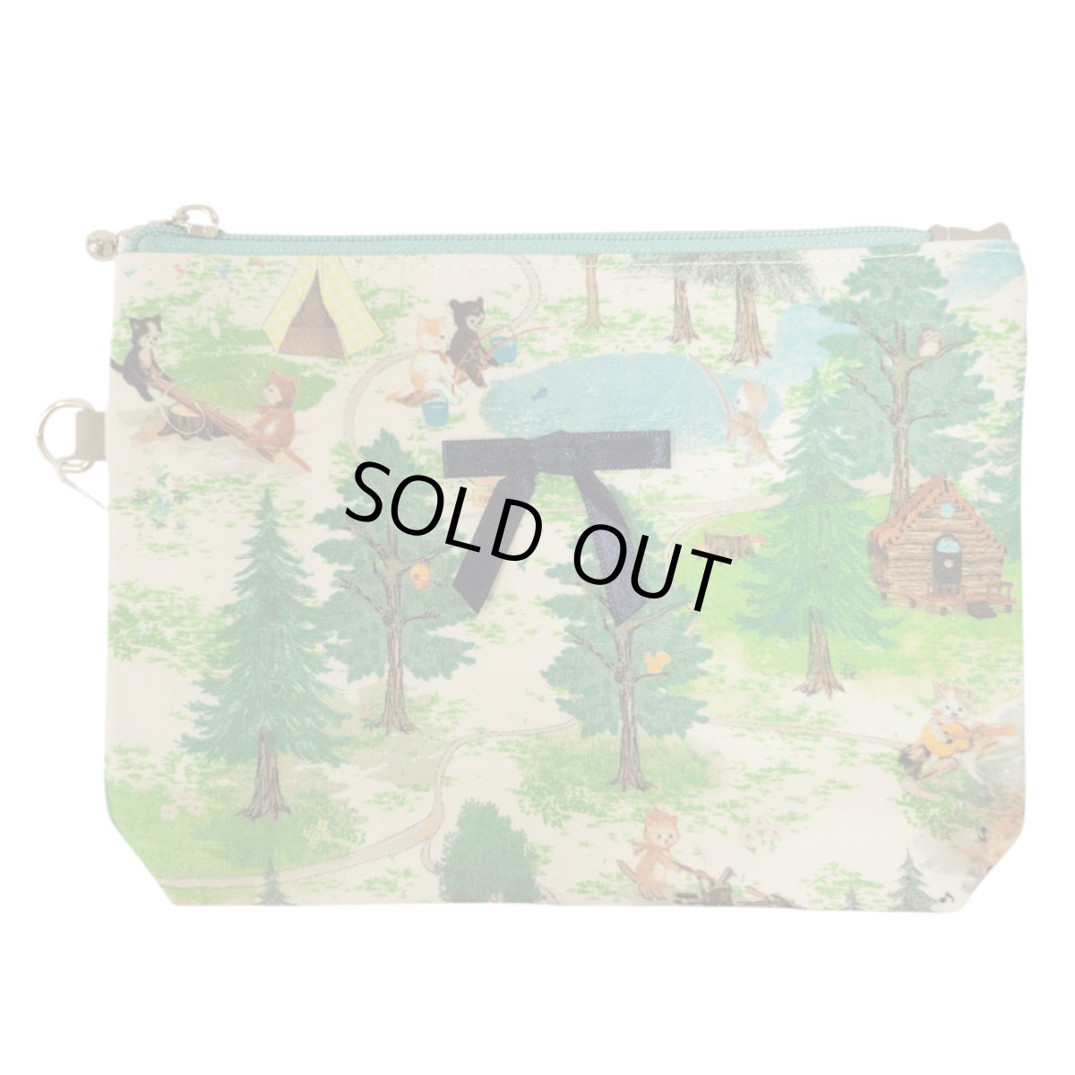 画像1: 【ハンドメイド】yukiemonファスナーポーチ　Y-20 (1)