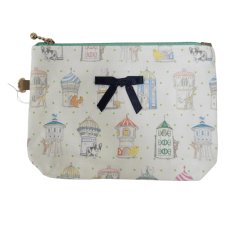 画像1: 【ハンドメイド】yukiemonファスナーポーチ　Y-19 (1)