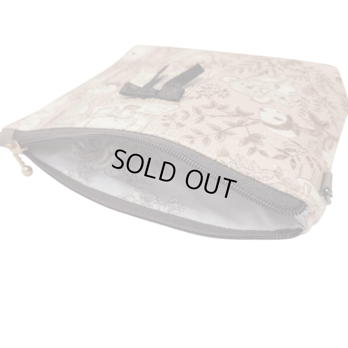 画像3: 【ハンドメイド】yukiemonファスナーポーチ　Y-13 (3)