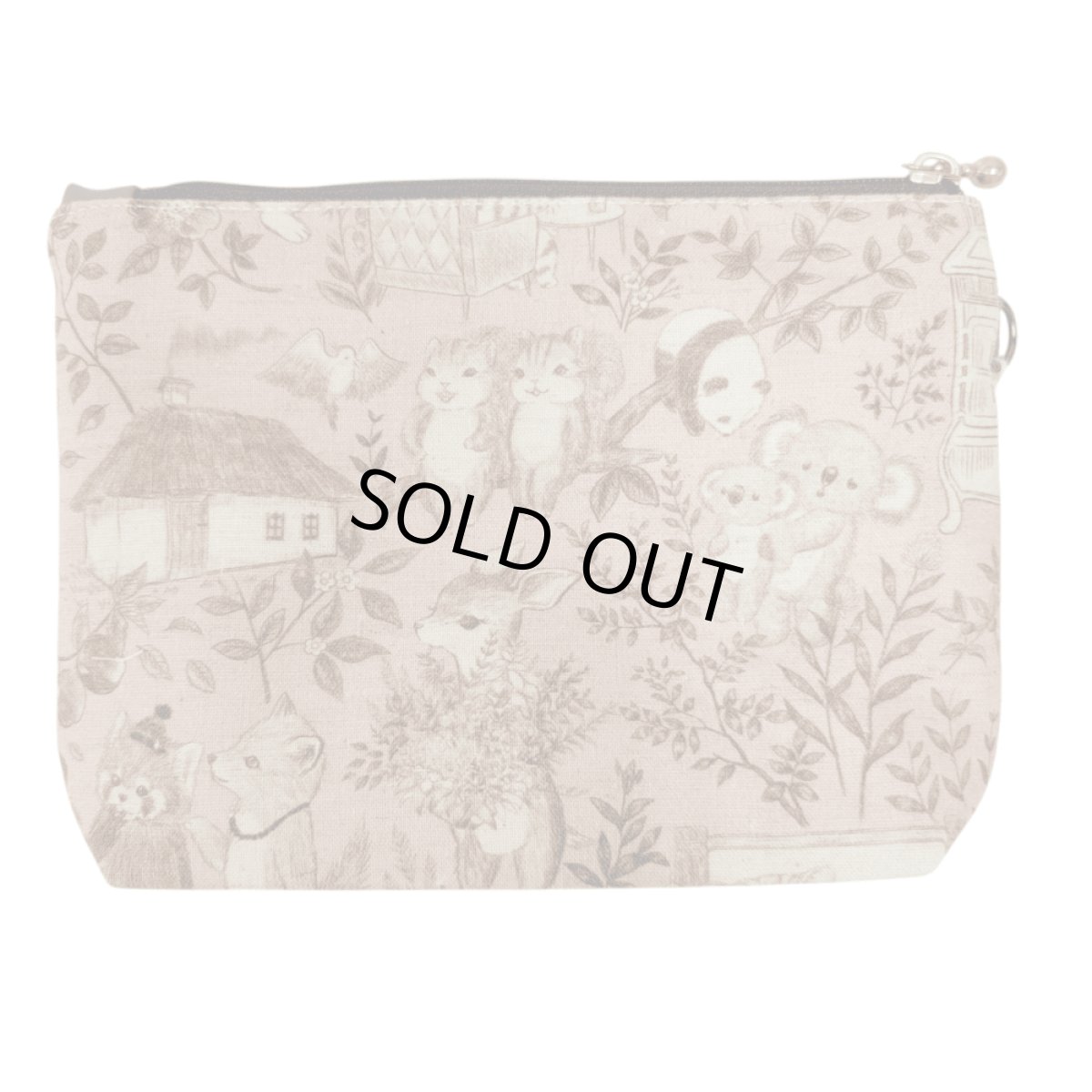 画像2: 【ハンドメイド】yukiemonファスナーポーチ　Y-13 (2)