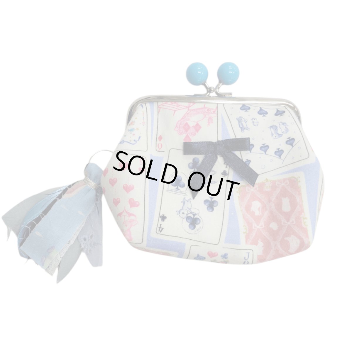 画像1: 【ハンドメイド】yukiemonがま口ポーチ　Y-7 (1)