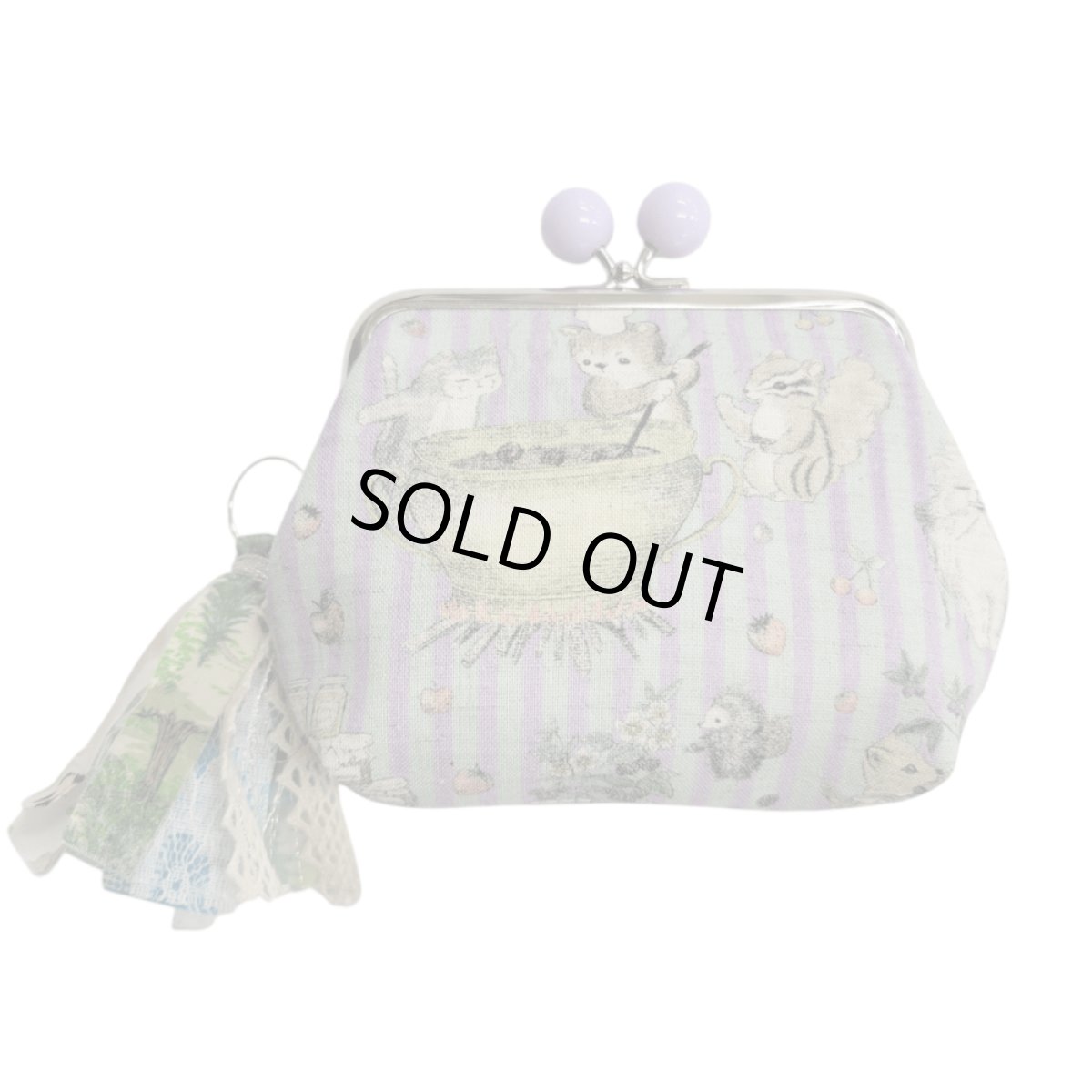 画像2: 【ハンドメイド】yukiemonがま口ポーチ　Y-5 (2)