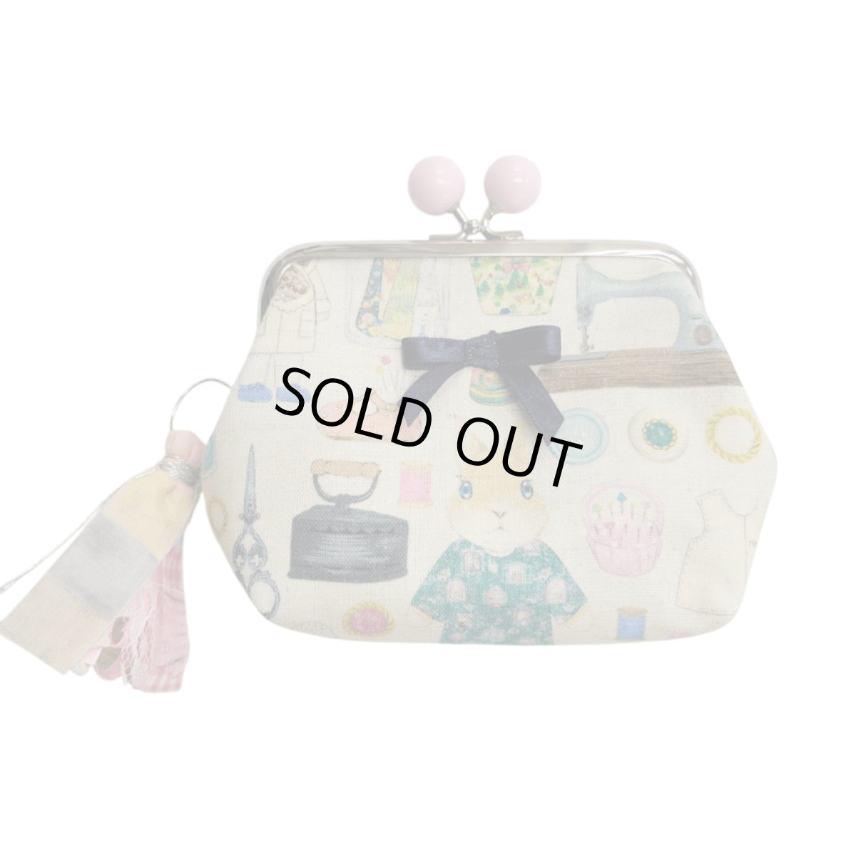 画像1: 【ハンドメイド】yukiemonがま口ポーチ　Y-9 (1)