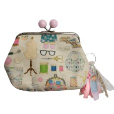 画像2: 【ハンドメイド】yukiemonがま口ポーチ　Y-9 (2)