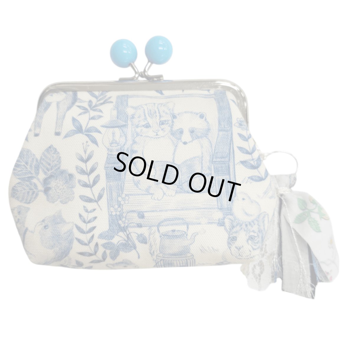 画像2: 【ハンドメイド】yukiemonがま口ポーチ　Y-8 (2)