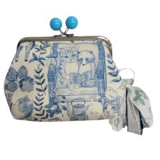 画像2: 【ハンドメイド】yukiemonがま口ポーチ　Y-8 (2)