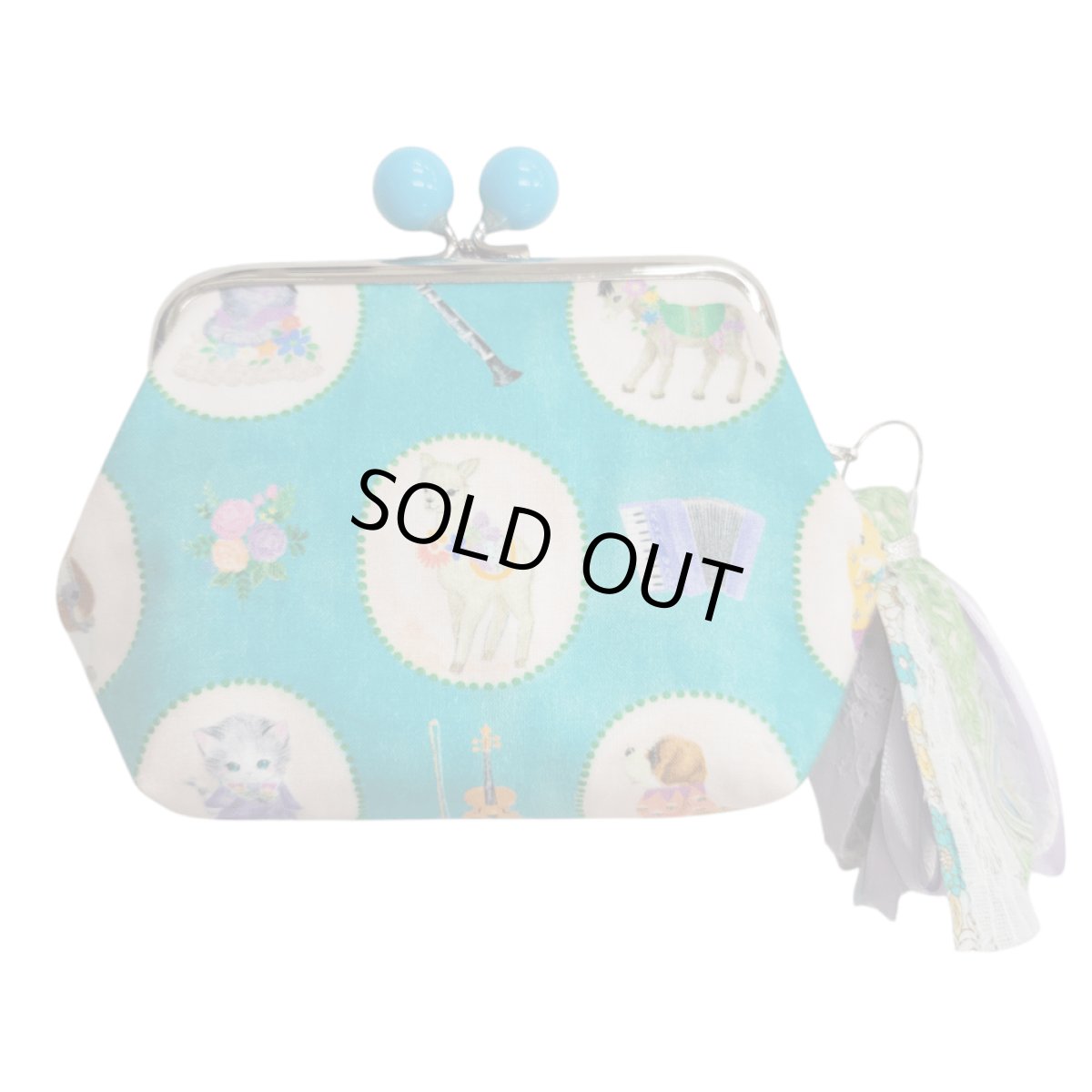 画像2: 【ハンドメイド】yukiemonがま口ポーチ　Y-6 (2)