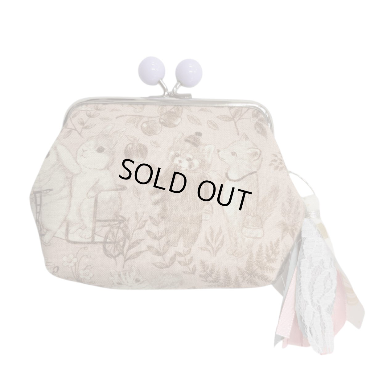 画像2: 【ハンドメイド】yukiemonがま口ポーチ　Y-3 (2)