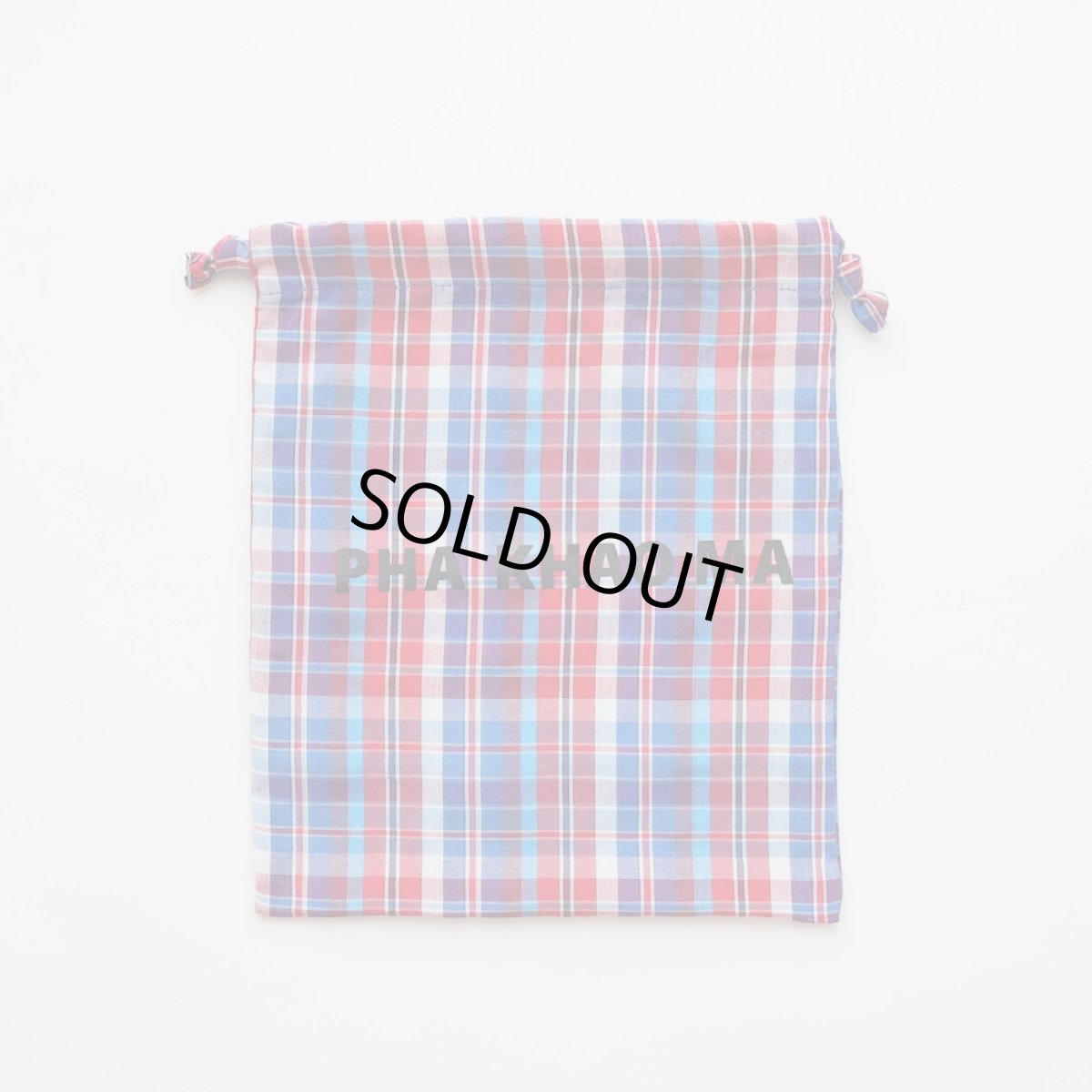 画像2: PHA KHAO MA Drawstring bag RD×BL (2)