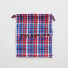 画像2: PHA KHAO MA Drawstring bag RD×BL (2)