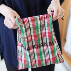 画像6: PHA KHAO MA Drawstring bag RD×BL (6)