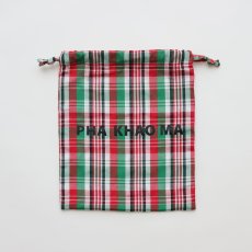画像2: PHA KHAO MA Drawstring bag RD×GR (2)