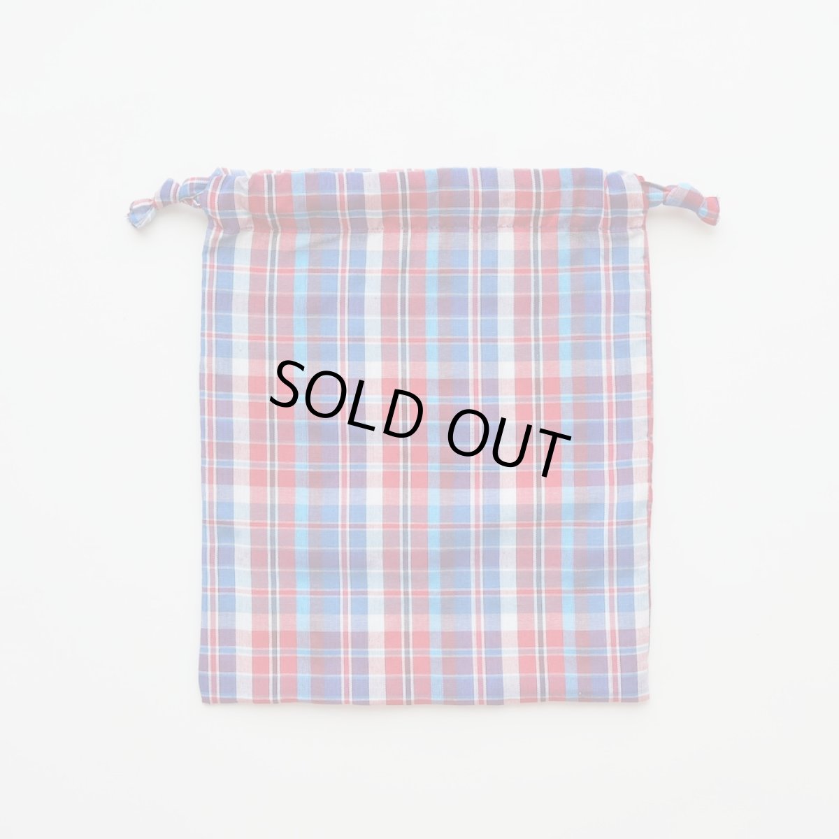 画像3: PHA KHAO MA Drawstring bag RD×BL (3)