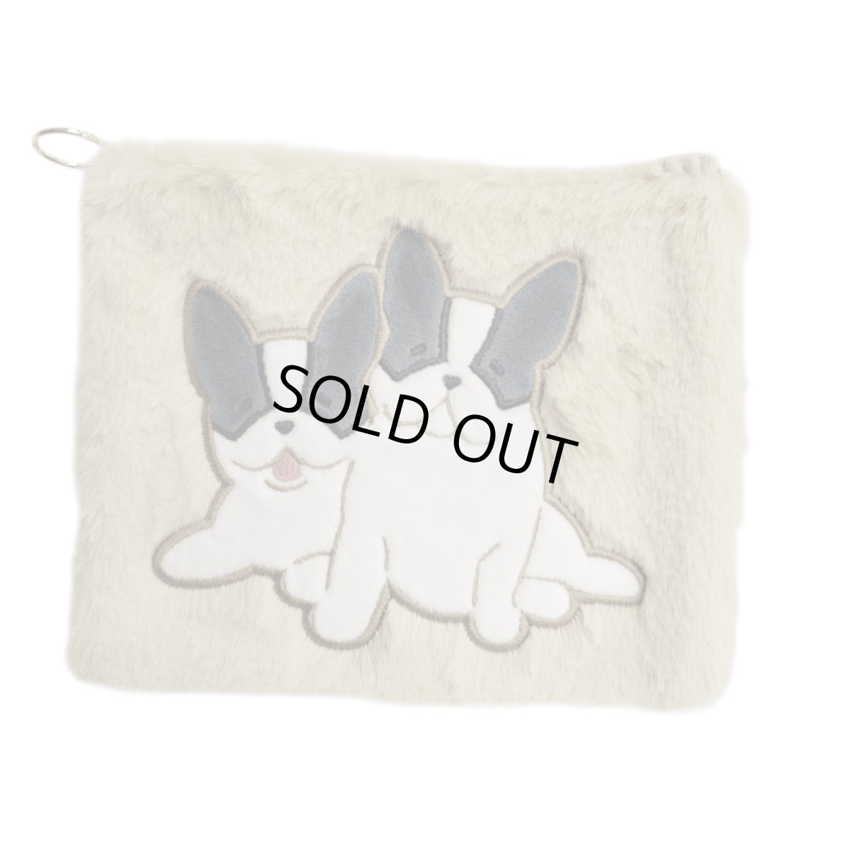 画像11: 【フラワーリング】もふもふアニマルフラットポーチ (11)