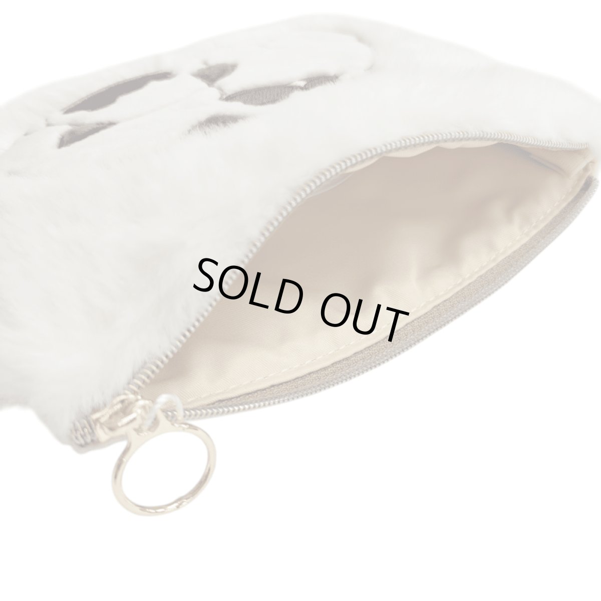 画像7: 【フラワーリング】もふもふアニマルフラットポーチ (7)