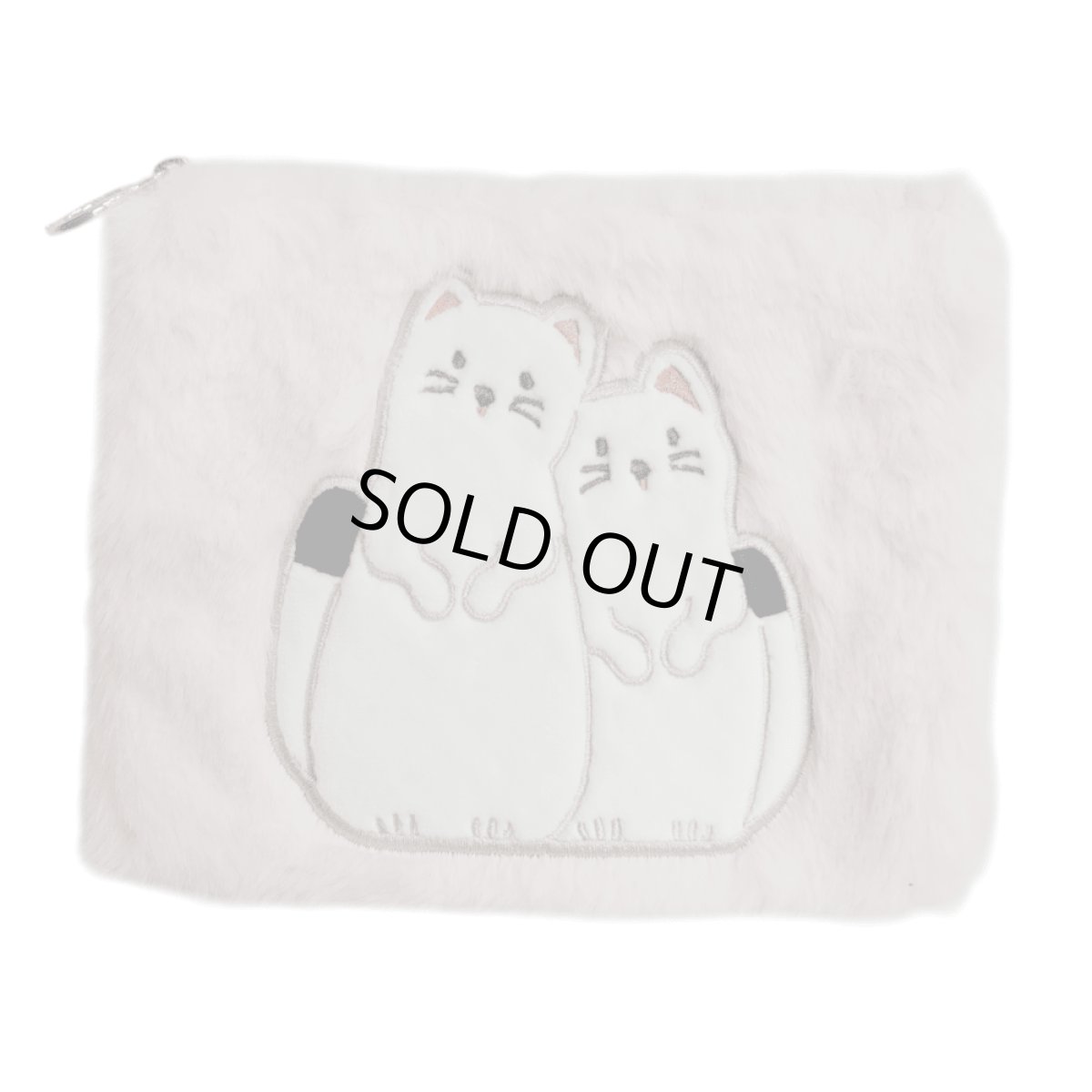 画像14: 【フラワーリング】もふもふアニマルフラットポーチ (14)