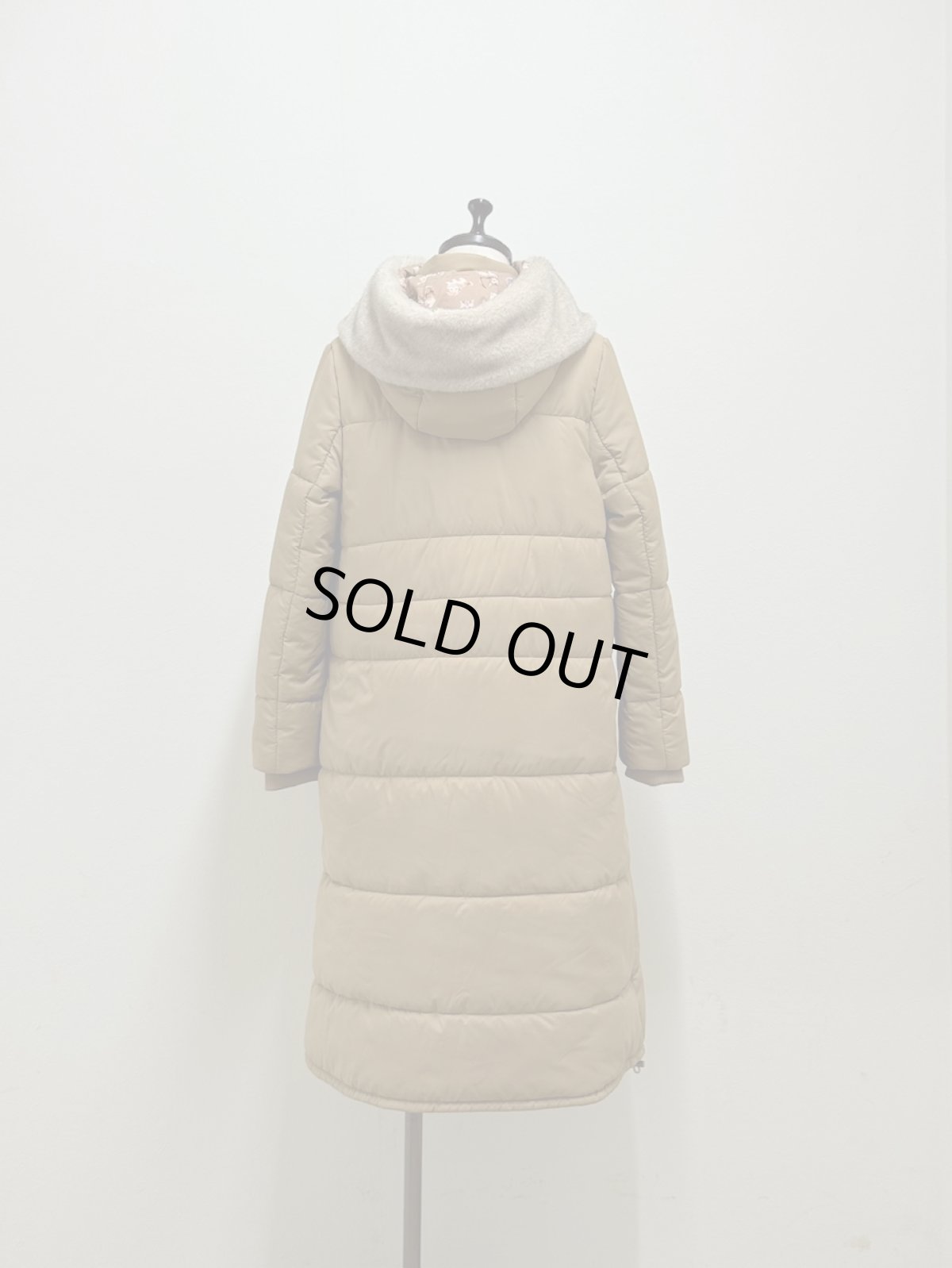 画像15: 【12月上旬〜12月中旬】ぷくぷくテキスタイルリバーロングコート（3L）5695160 (15)