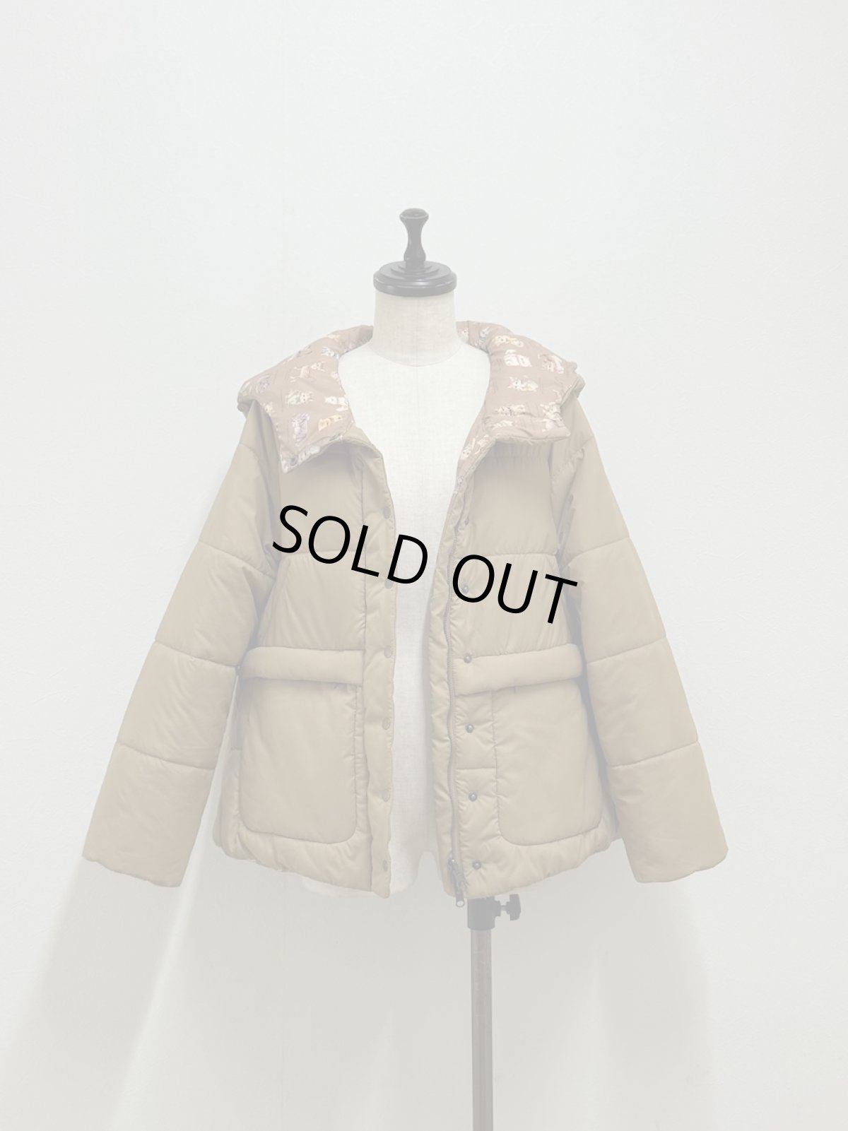 画像16: 【12月上旬〜12月中旬】ぷくぷくテキスタイルリバーコート（3L）5695140 (16)