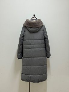 画像24: 【12月上旬〜12月中旬】ぷくぷくテキスタイルリバーロングコート（3L）5695160 (24)