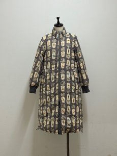 画像26: 【12月上旬〜12月中旬】ぷくぷくテキスタイルリバーロングコート（3L）5695160 (26)