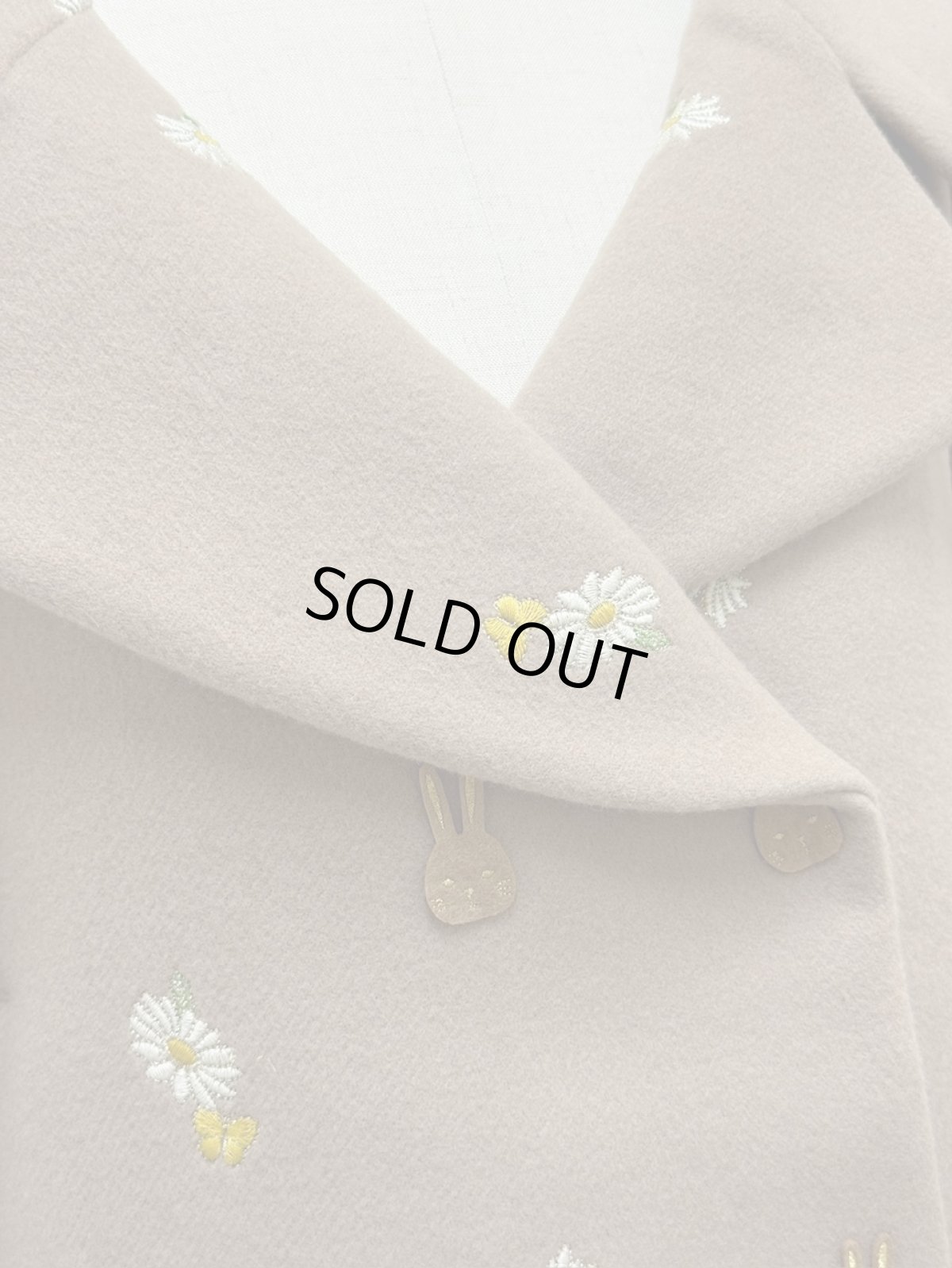 画像11: 【12月中旬〜12月下旬】マーガレットバニーショートコート（3L）5695220(追加分) (11)