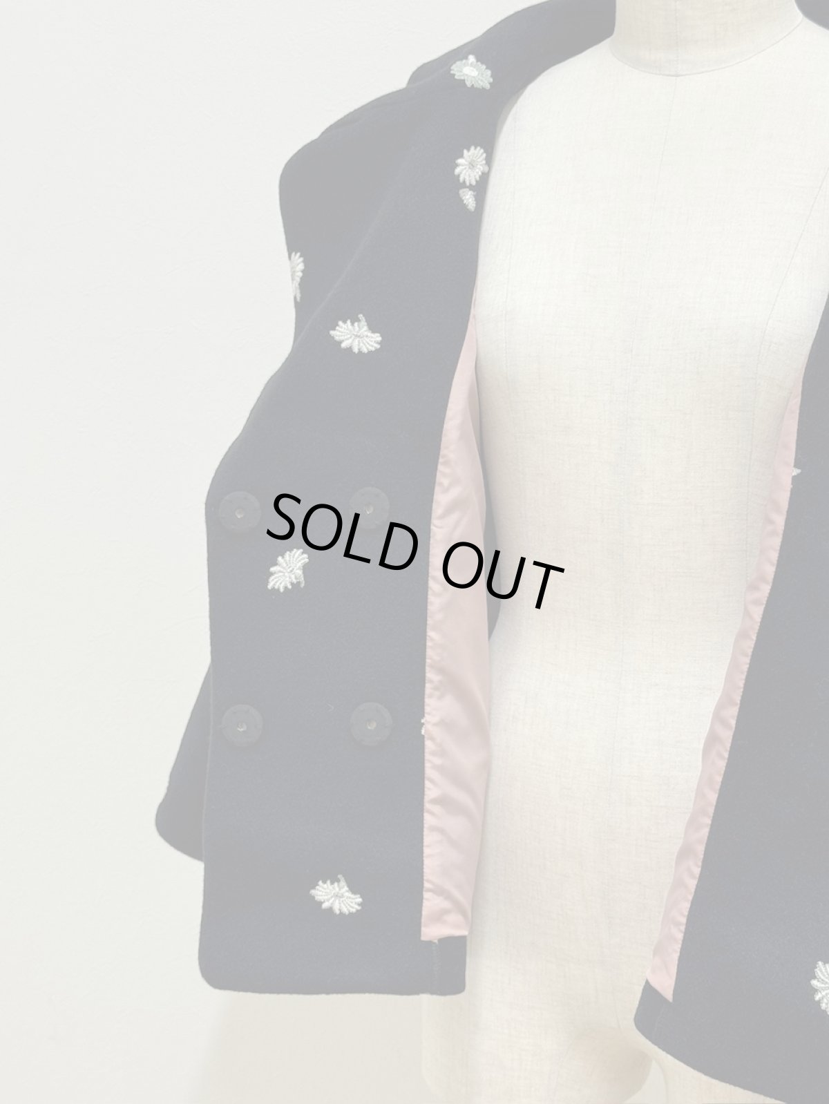 画像4: 【12月中旬〜12月下旬】マーガレットバニーショートコート（3L）5695220(追加分) (4)