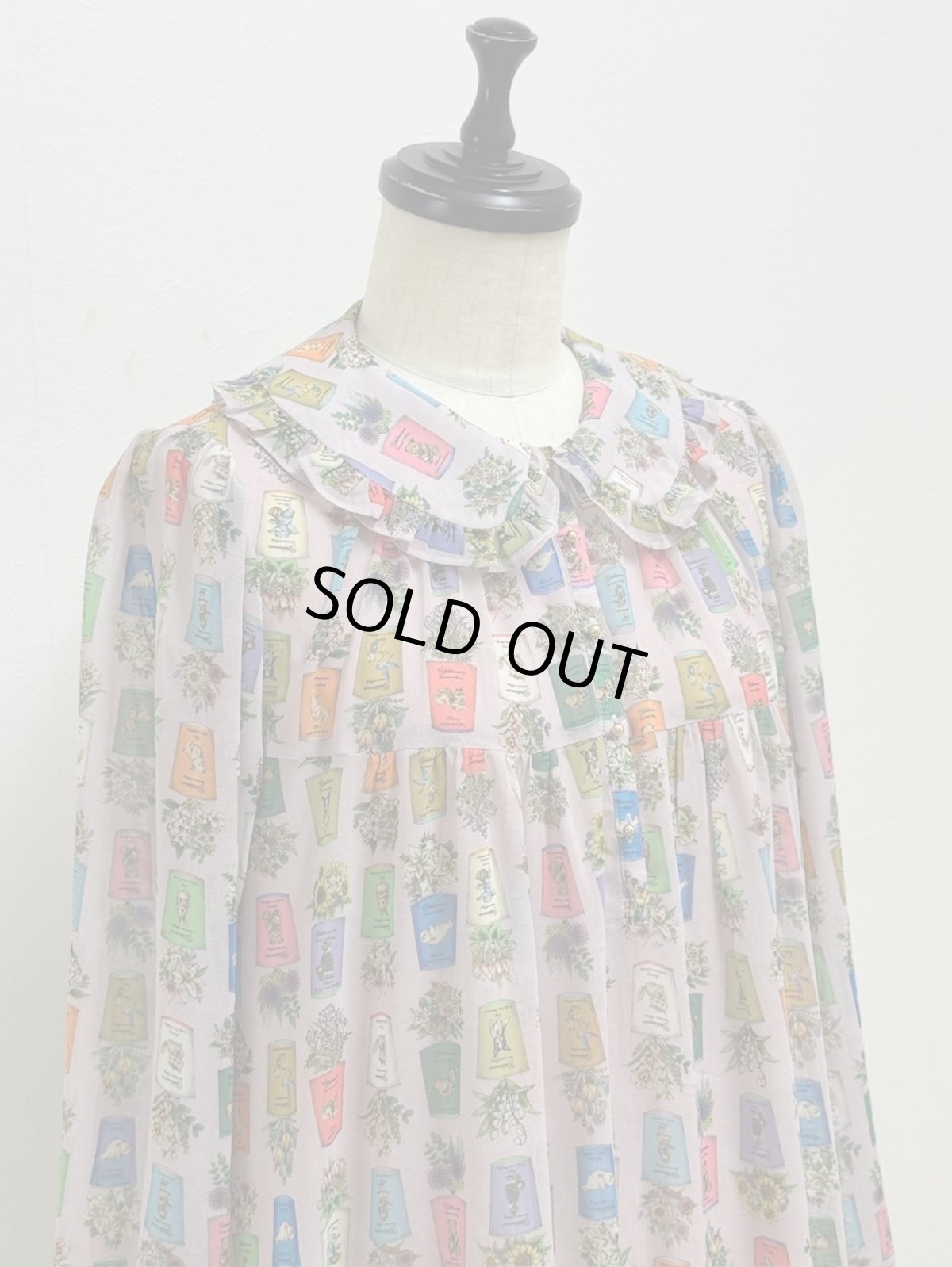 画像2: 【12月上旬〜12月中旬】2025AWテキスタイルワンピース ペチなし（3L）5615100 (2)