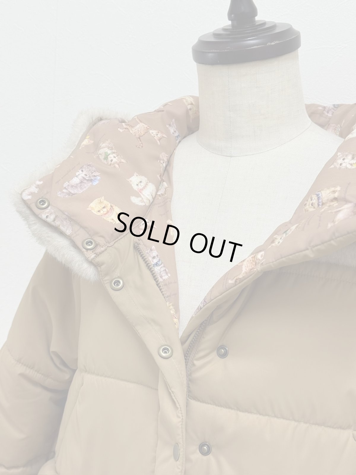 画像15: 【12月上旬〜12月中旬】ぷくぷくテキスタイルリバーコート（3L）5695140 (15)