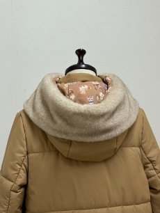 画像16: 【12月上旬〜12月中旬】ぷくぷくテキスタイルリバーロングコート（3L）5695160 (16)