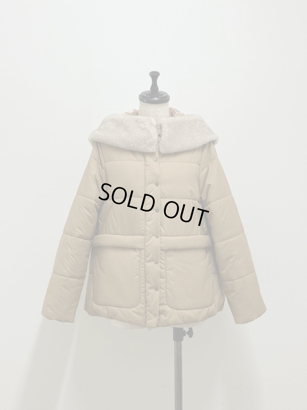 画像11: 【12月上旬〜12月中旬】ぷくぷくテキスタイルリバーコート（3L）5695140 (11)