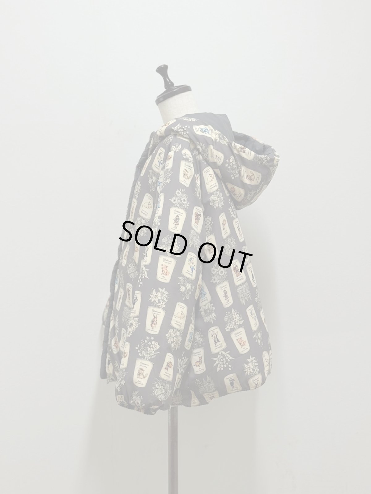 画像9: 【12月上旬〜12月中旬】ぷくぷくテキスタイルリバーコート（3L）5695140 (9)