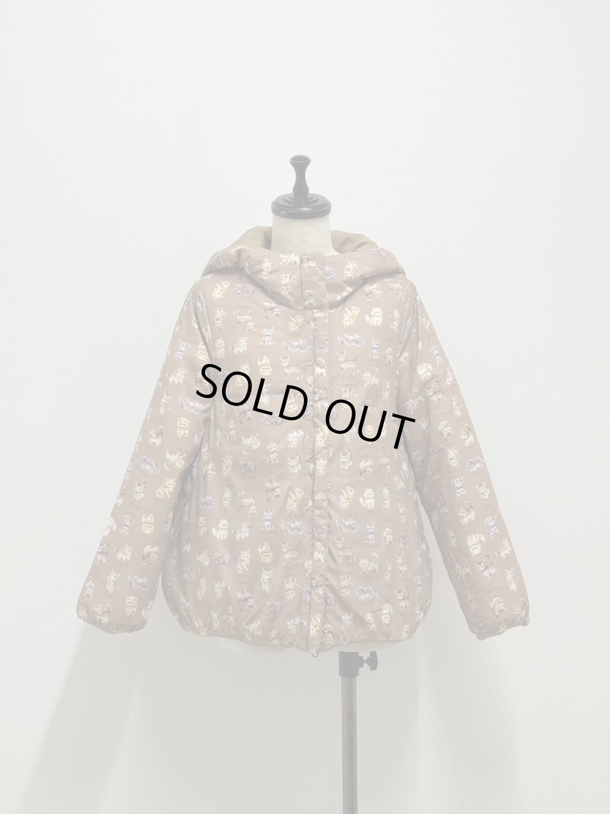 画像18: 【12月上旬〜12月中旬】ぷくぷくテキスタイルリバーコート（3L）5695140 (18)