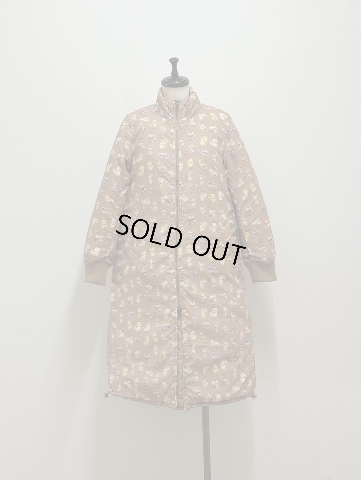 画像18: 【12月上旬〜12月中旬】ぷくぷくテキスタイルリバーロングコート（3L）5695160 (18)